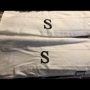 S monogramed towels